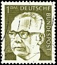 Germany - 1970 - President Gustav Heinemann (Basic Series) - 1DM - Oliva - Politician, Celebrity - Scott 1038 A312 - 0